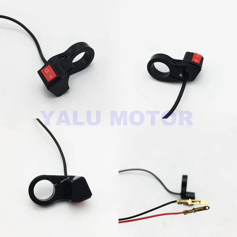 EBike Twist Throttle 24V 36V 48V Universal Hall Gas Knob with Power Switch for Handlebar Grip Gasgriff Electric Bicycle Scooter