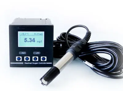 Real Time Dissolved Oxygen Controller Industrial Monitor meter DO tester RS485 Modbus 4-20mA Relays output Fish pond