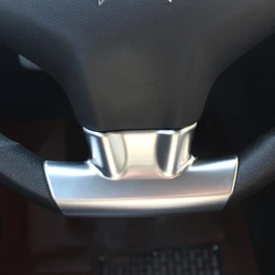 ABS Chrome For Citroen Elysee C-Elysee For Peugeot 301 accessories steering wheel plate frame Panel cover trim car styling