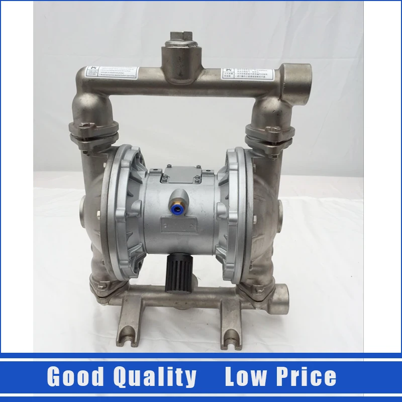 QBK-25 SS304 Air Operated  Diaphragm Pump 70m Lift Corrosion Resistant Pneumatic Diaphragm Pump