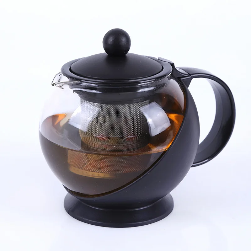 Heat-resistant glass tea pot stainless steel filter liner, bubble teapot high temperature resistant large capacity kettle herbal