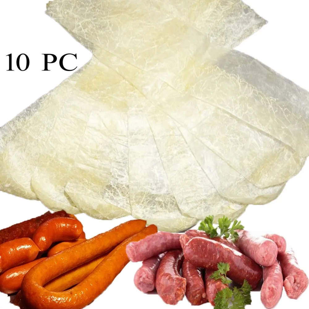 Sausage Packaging Tools 1Meter Butcher's String,10pcs/Lot Casings,Each Length:48cm Wide:9.5cm, Salami  Inedible Casings