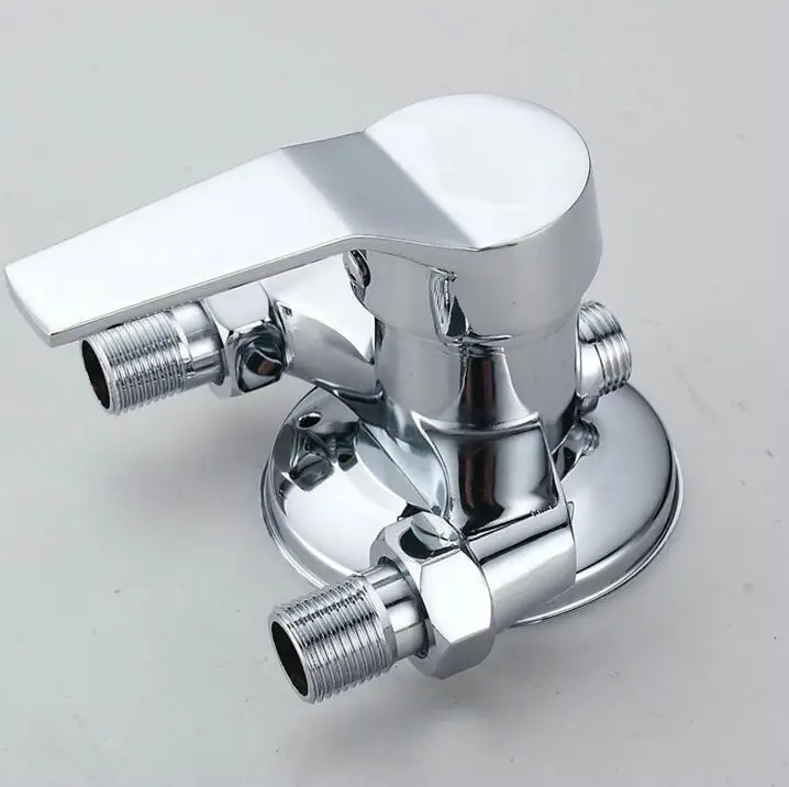 Imagem -04 - Válvula Exposta para Banheira Torneira de Parede com Misturador de Única Alça Válvula de Chuveiro de Latão Cromado com Chuveiro de Mão