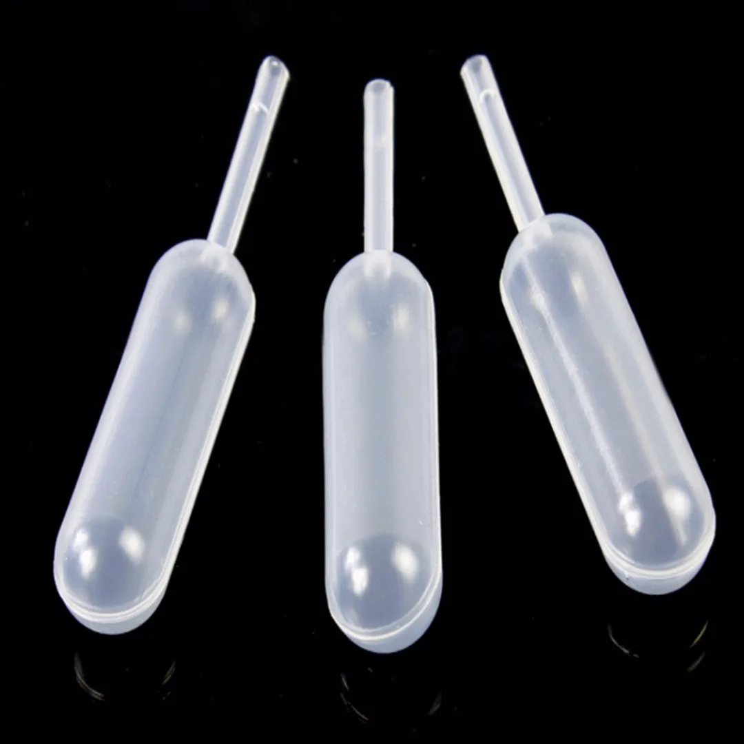 JX-LCLYL 100pcs New Plastic Squeeze 4ml Transfer Pipettes Dropper For Cupcake Ice Cream