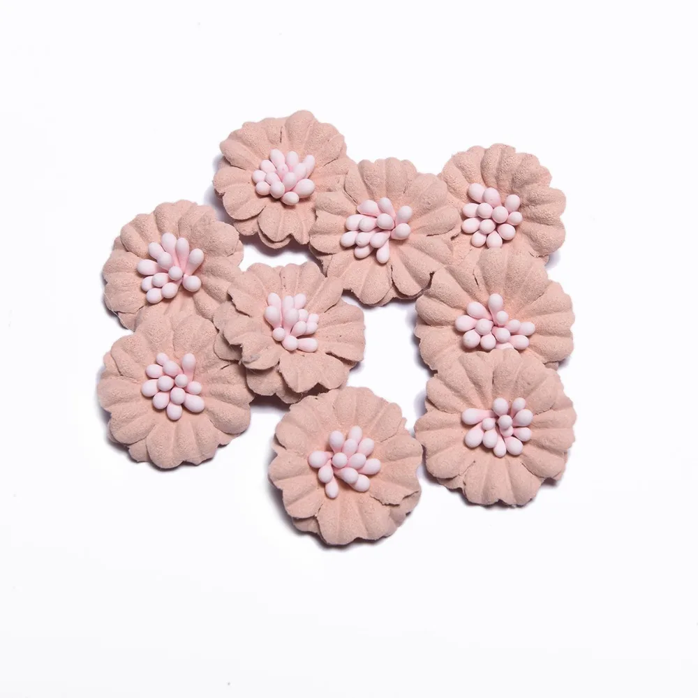 CHENGRUI F99, 2 cm, kwiat z tkaniny, naszywki, naszywki na ubrania, zapasy rzemieślnicze diy. Materiał rzemieślniczy, kwiaty do składania, zapasy rzemieślnicze, 10 sztuk/worek — zdjęcie 5
