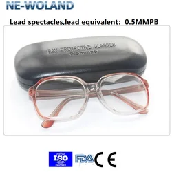 Genuine x-ray & gamma ray protective lead glasses, interventional surgery radiation protection 0.5mmpb  lead glasses women