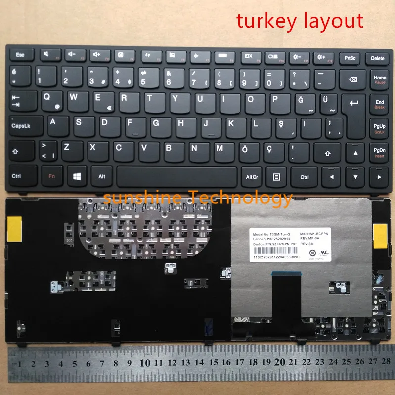 

Turkey/spain/Hebrew/Hungary layout New laptop keyboard for lenovo Ultrabook Yoga 13 YOGA13 ISE ITH IFI