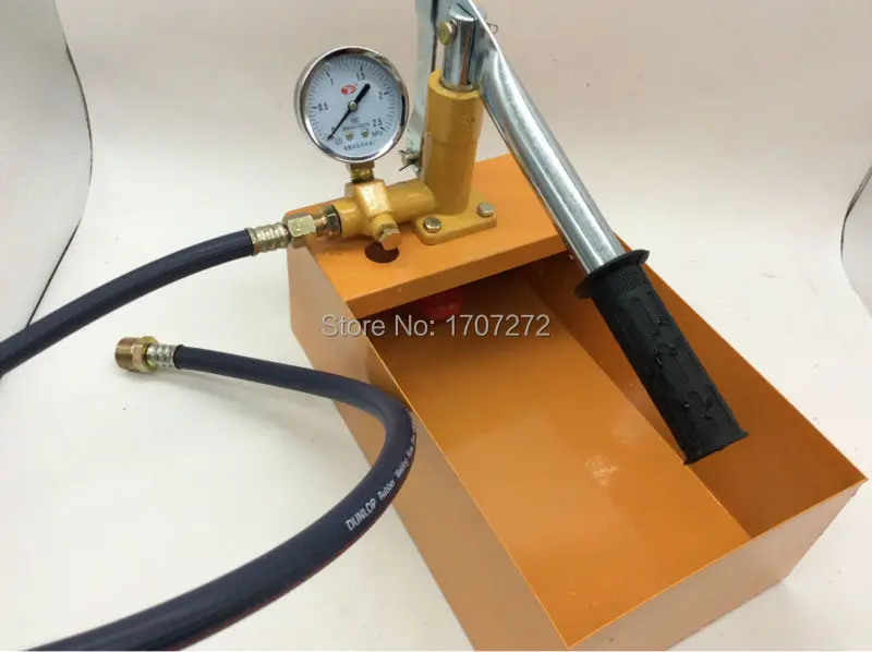 

The plumber tools manual pressure test pump Water pressure testing hydraulic pump 2.5mpa/25kg