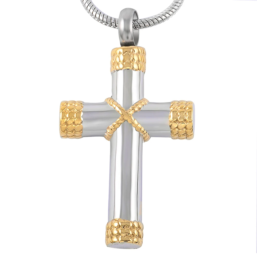 

CMJ8549 Discounts High Grade Cross Cremation Jewelry for ashes Urn Pendant Necklace Stainless Steel Jewelry Bless Colar