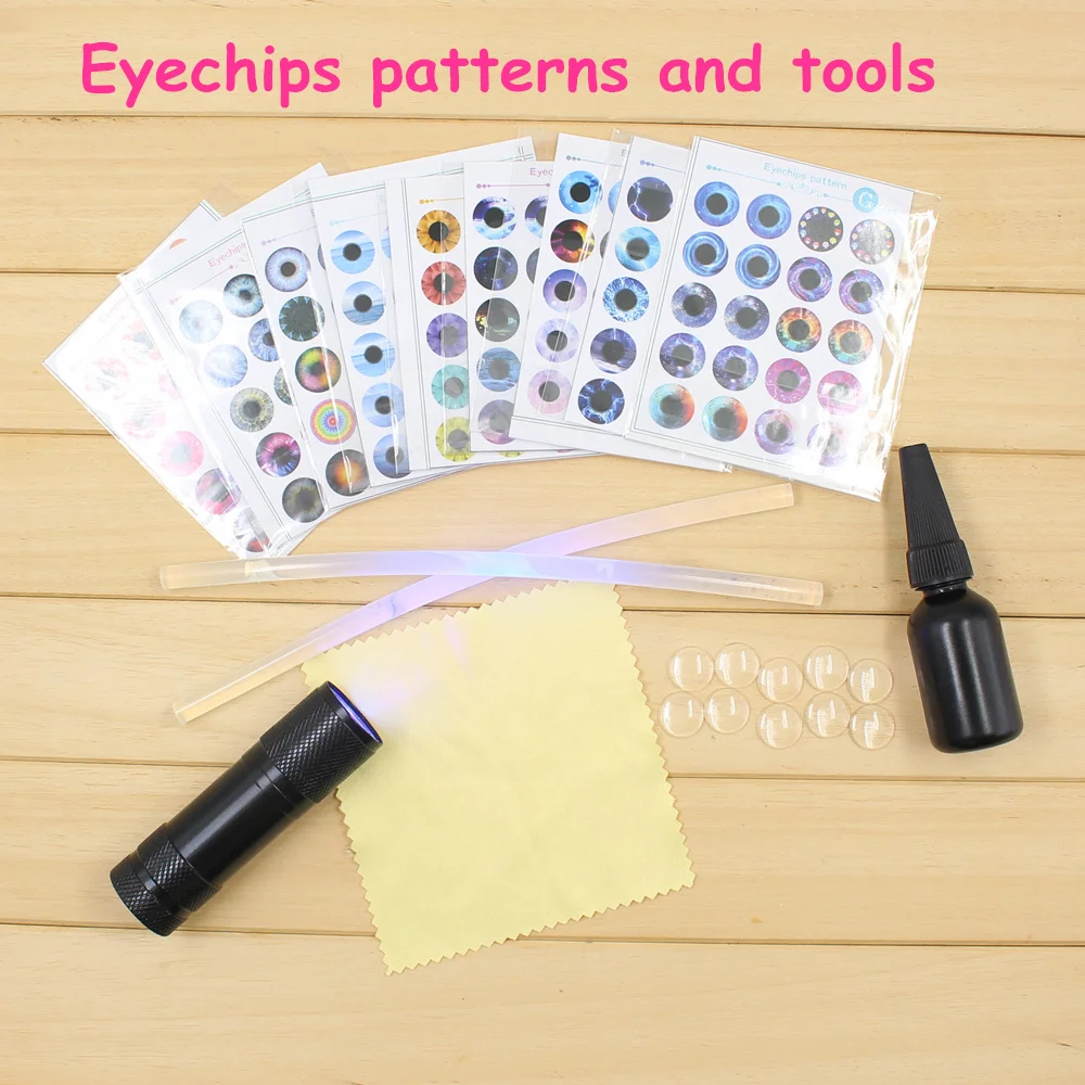 

Free Shipping Special Eyeschips Pattern with Tools Suitable for 1/6 Blyth Doll DIY