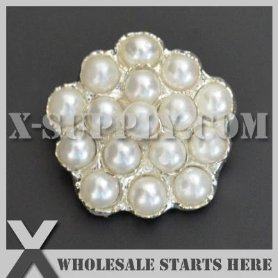 DHL Free Shipping Pearl Embellishments Button with Shank for Wedding Invitation,Brooch Bouquet,Flower Center