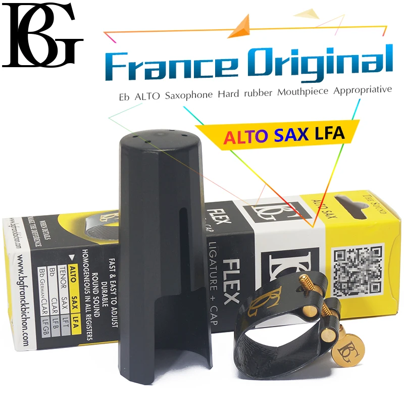 France BG Original Eb ALTO Bb Tenor Saxophone  Clarinet Hard rubber Mouthpiece  ligature and cap LFA LFT LFB