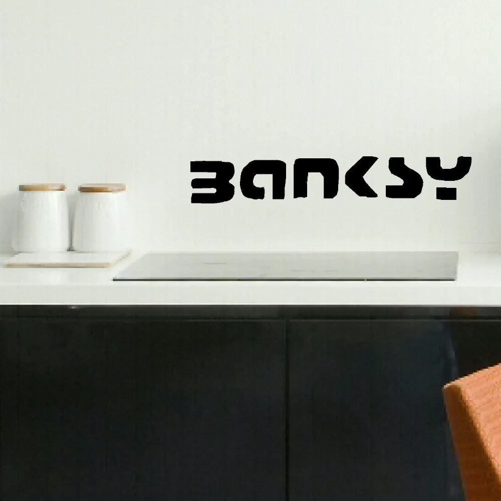 Large BANKSY SIGNATURE Sticker, 100% CHARITY, Wall Art, Sticker, TRANSFER STENCIL, BIG Decal, DECOR