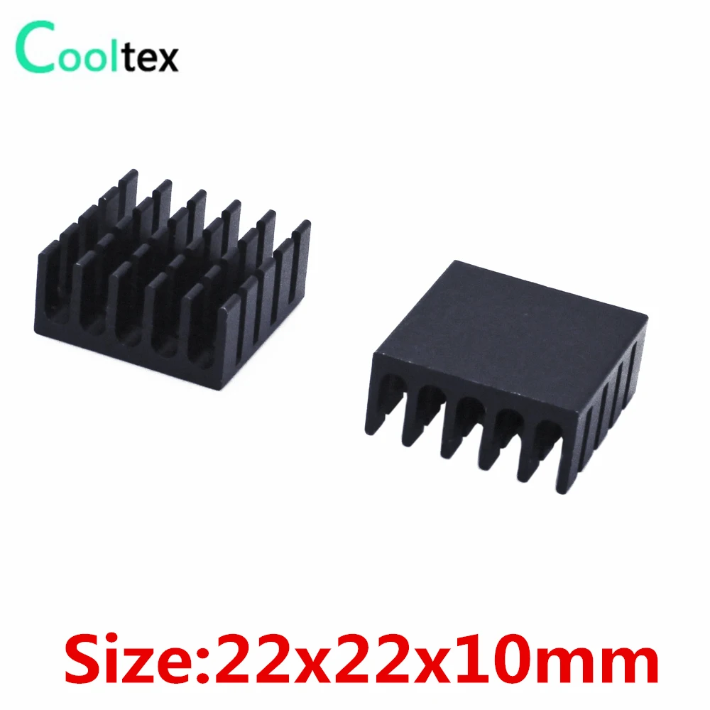 

(10pcs/lot) 22x22x10mm Aluminum heatsink radiator cooler for Electronic IC LED computer's component heat dissipation cooling