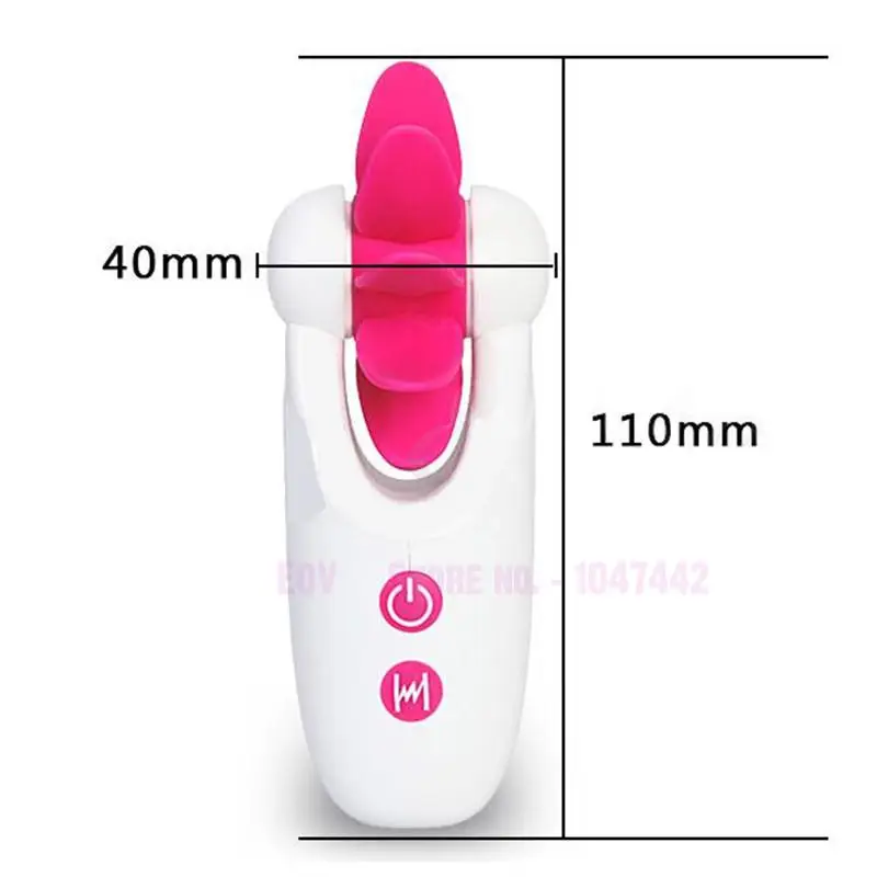 New 7 Speed Rotation Oral Sex Tongue Licking Toy Clitoris Stimulator Vibrators Silicone Rolling Nipple Sex Toys For Women.