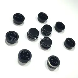 30pcs Black Round Tactile Button Caps For 12 *12 *7.3mm Tact Switches Plastic Swirch Key Cap