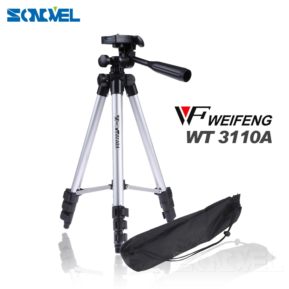 WEIFENG WT3110A Aluminum Portable Camera Camcorder Tripod for Canon Nikon Olympus Digital Camera cellphone