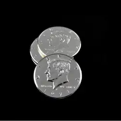 1PC Double Side Coin Half Dollar Silver (Head) Magic Props Close up Magic Illusions Accessories Magician Toys