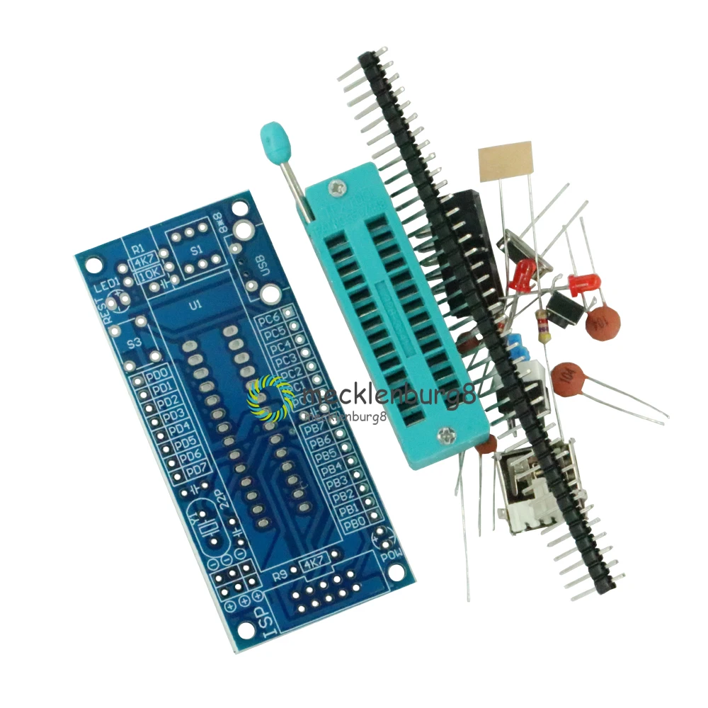 ATmega8 atmega48 atmega88 Development AVR DIY Kit Standard Dual Panel