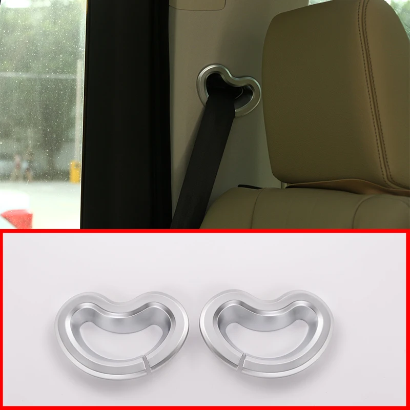 For Land Rover Discovery 4 LR4 Car Accessories 2010-2016 Rear Seat Safety Belt Buckle Cover Trim Stickers 2 Pcs