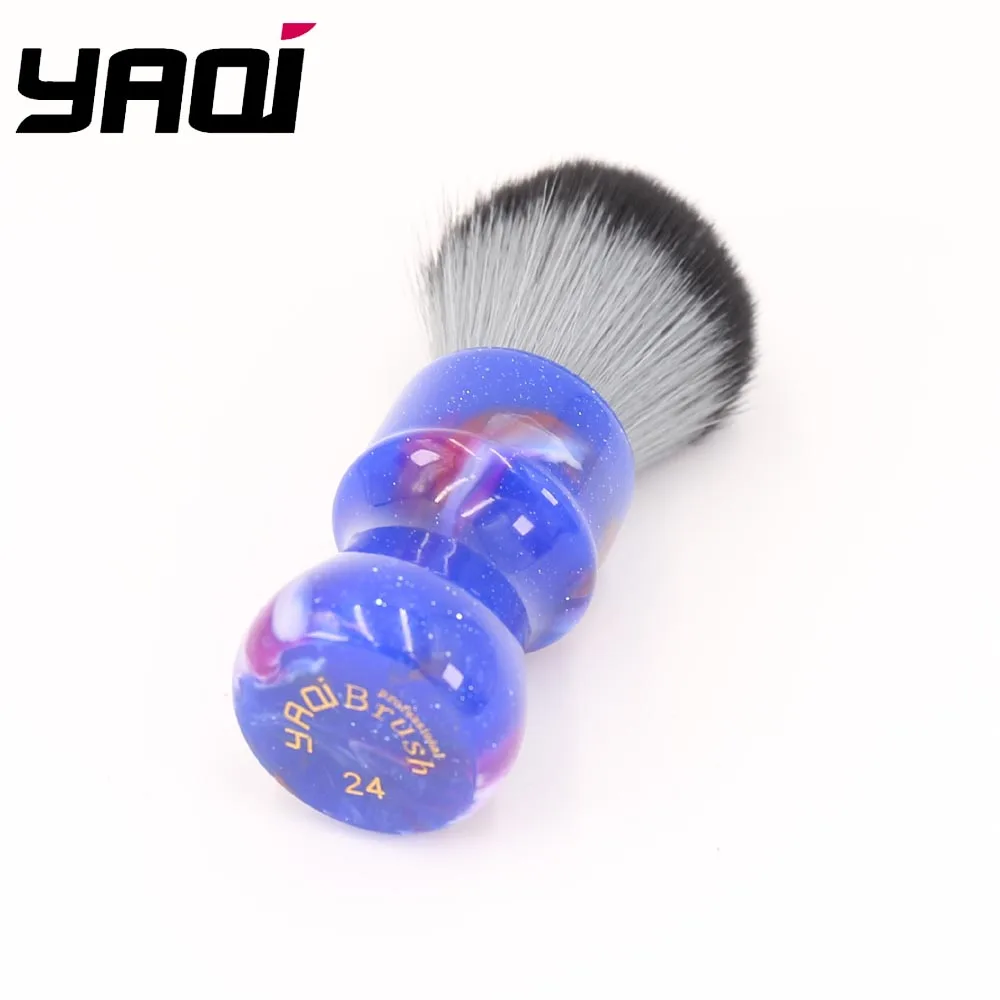 24MM Yaqi Colorful Mysterious Space Color Handle Timber Wolf Knot Men Shaving Brushes