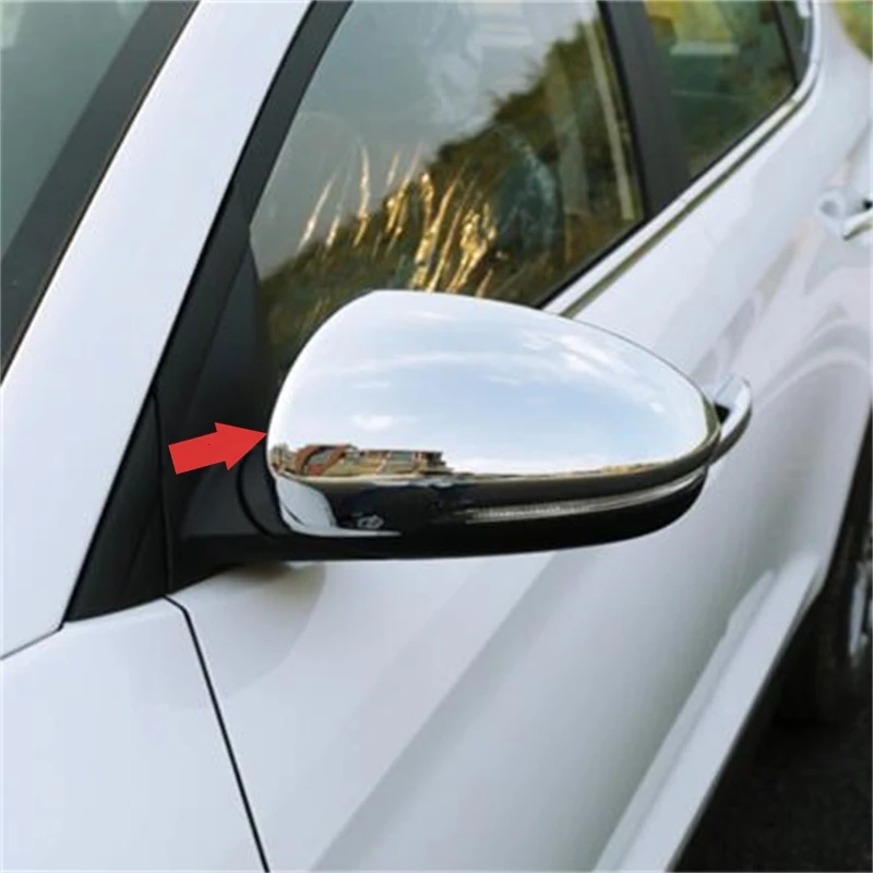 

ABAIWAI RearView Mirrors Reflection Cover For Hyundai Tucson ABS Stickers Automobile Auto Car Decoration Proctector Modification