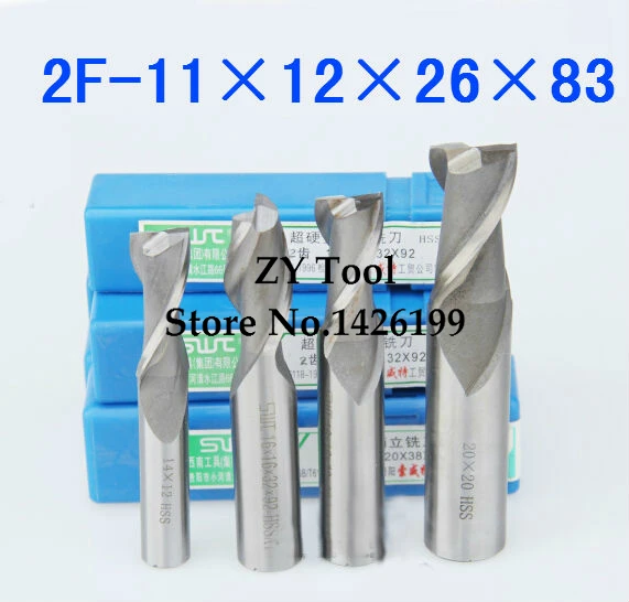 

Free Shipping 2 pcs/set 11MM 2 Flute HSS & Aluminium End Mill Cutter CNC Bit Milling Machinery tools Cutting tools.Lathe Tool