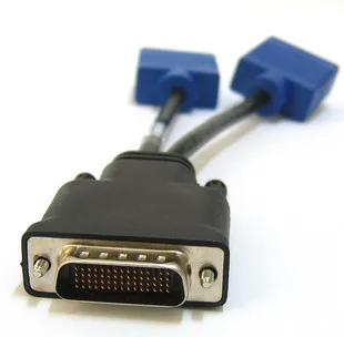 

new original 59 pin DVI to double VGA cable DMS graphics DVI one point two transit cable