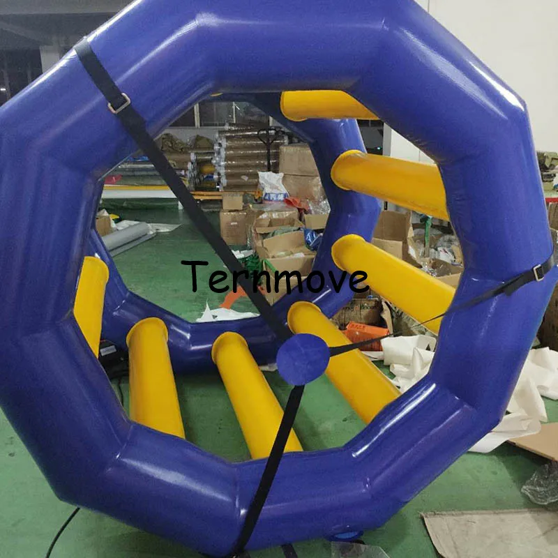 Inflatable commercial water fun rollers for Water part game inflatable water roller,Kids walk on wheel inflatable water roller