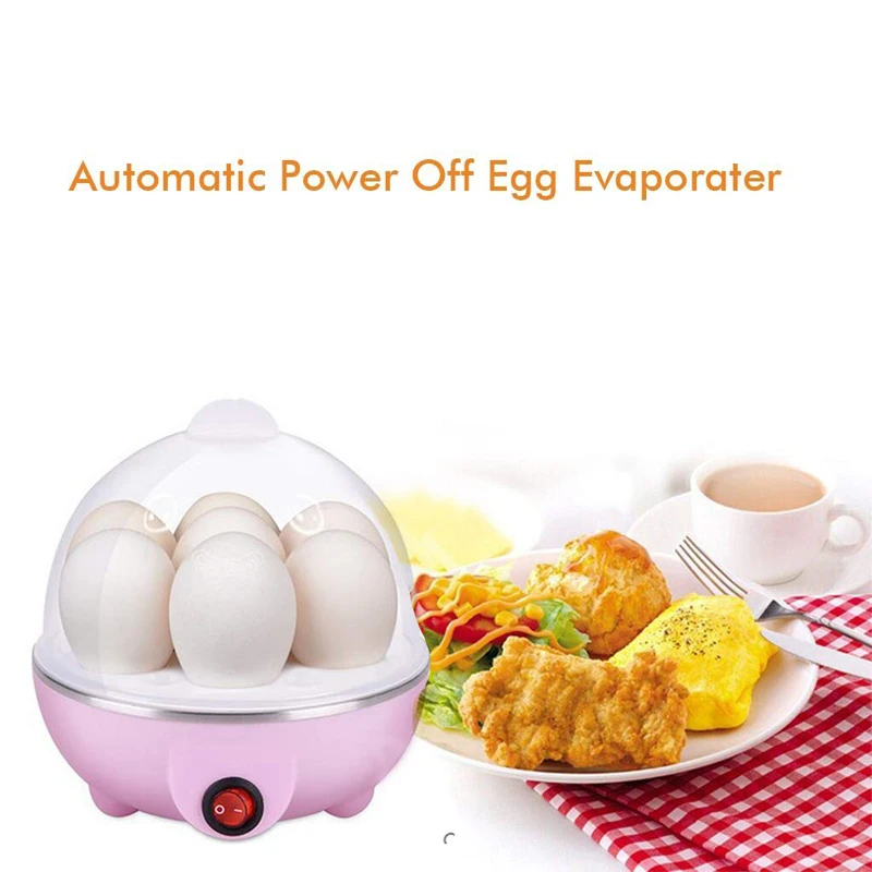 Electric Egg Cooker, Omelet, Scrambled, Soft, Medium, Hard-Boiled Boiler Cooker with Auto Shut-Off and Buzzer, Measuring Cup In