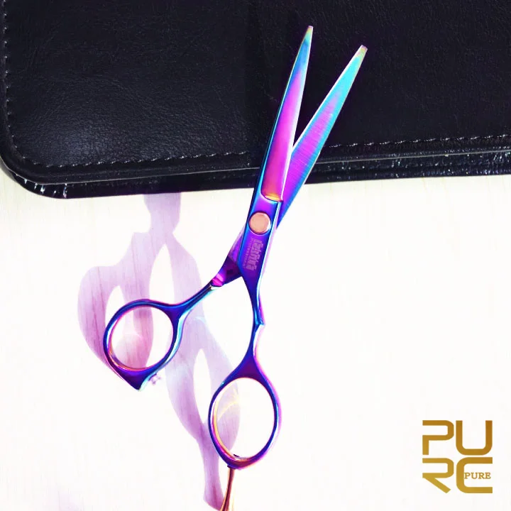 

PURC Hot Sale Hair Scissors Professional 5.5inch Hair Cutting Barber Shears Colorful
