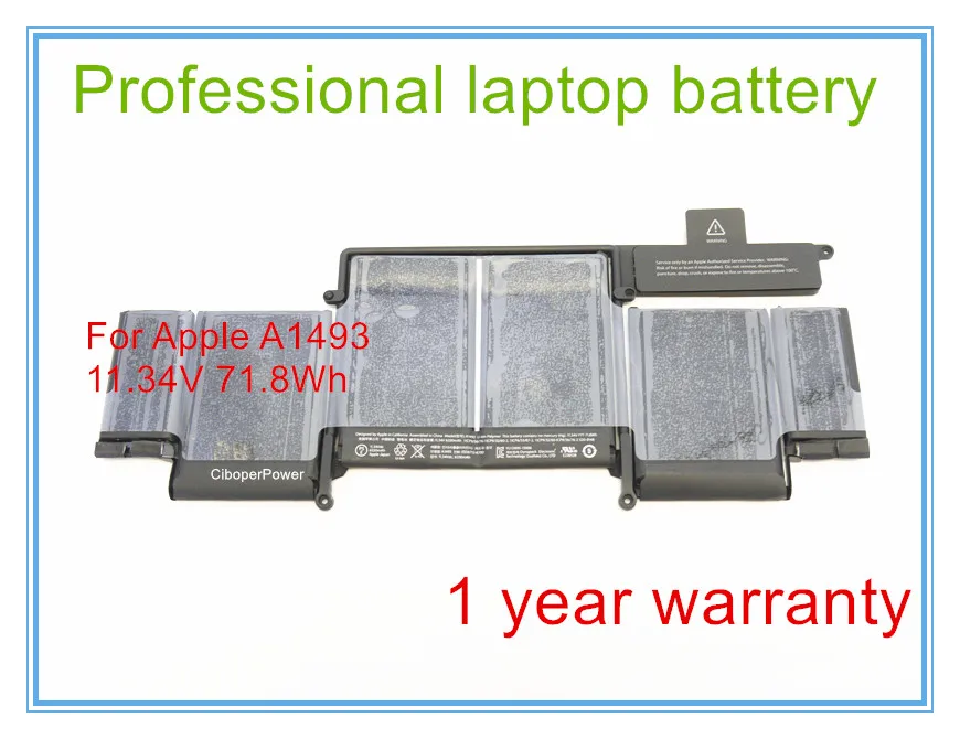 Original New Laptop Battery A1493 For  Pro 13