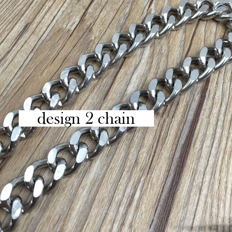 DIY leather craft solid stainless steel jeans wallet connect O ring chain 3meters/lot