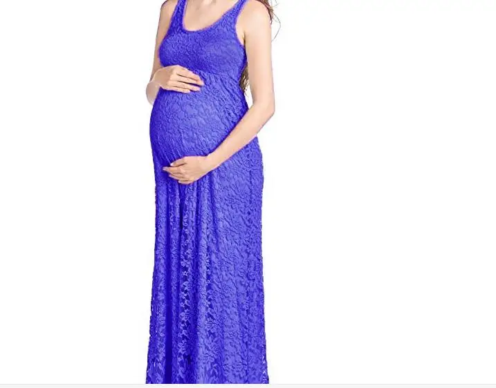 New Women Dress Maternity Photography Props Lace Pregnancy Clothes Elegant Maternity Dresses For Pregnant Photo Shoot Cloth Plus