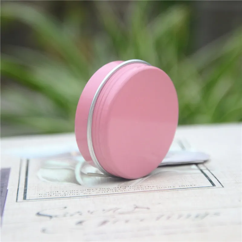 

100pcs 20g 25g Empty Aluminum Jar Cosmetic Container Tin Refillable Aluminum tin Cases for Lip Balm 20ml 25ml Pink Aluminum Jar