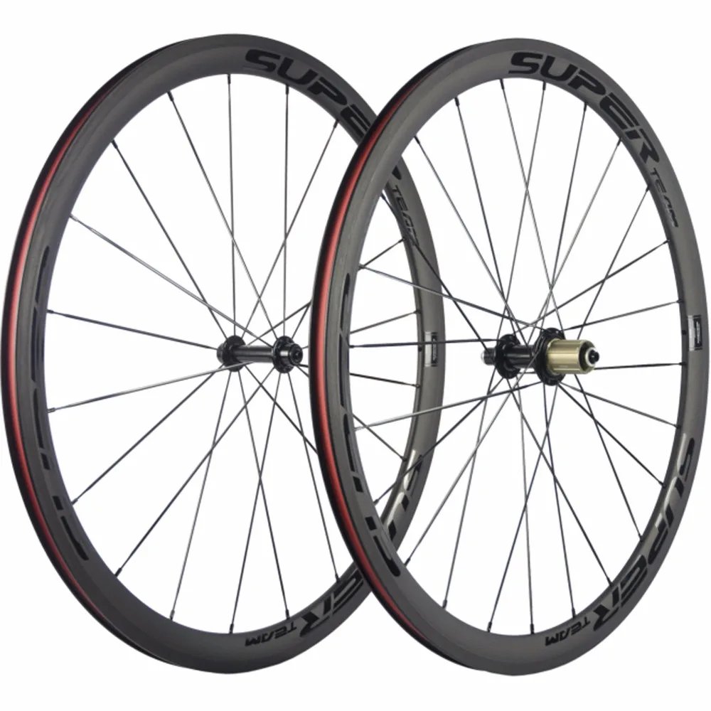 

SUPERTEAM Cycling Bicycle Wheelset Carbon 38mm Depth Carbon Road Wheels Clincher China Bike Carbon Wheel