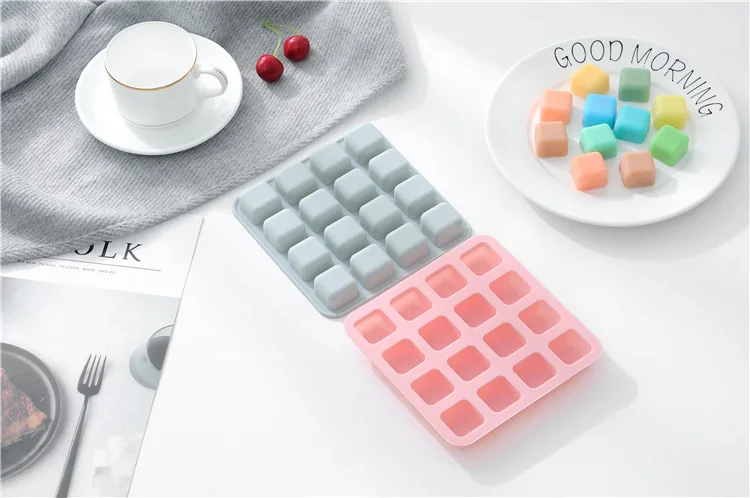 1PC 16 Squares Cake Tools Cupcake Chocolate Baking Tray Fondant Kitchen Bakeware Silicone Mousse Cake Mold Muffin Pan OK 1013