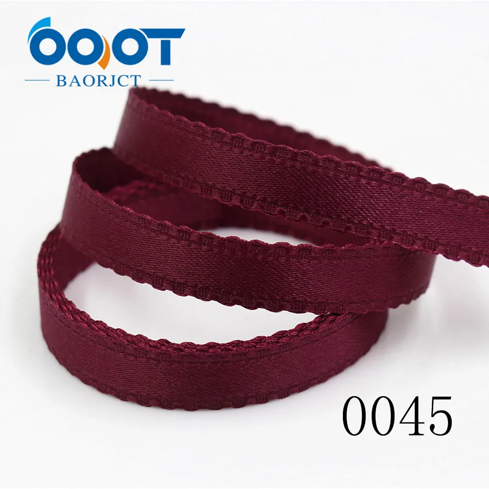 OOOT BAORJCT 181302 10mm 10 yard solid color bilateral flower ribbon Wedding decorative ribbons,gift wrap,DIY handmade materials