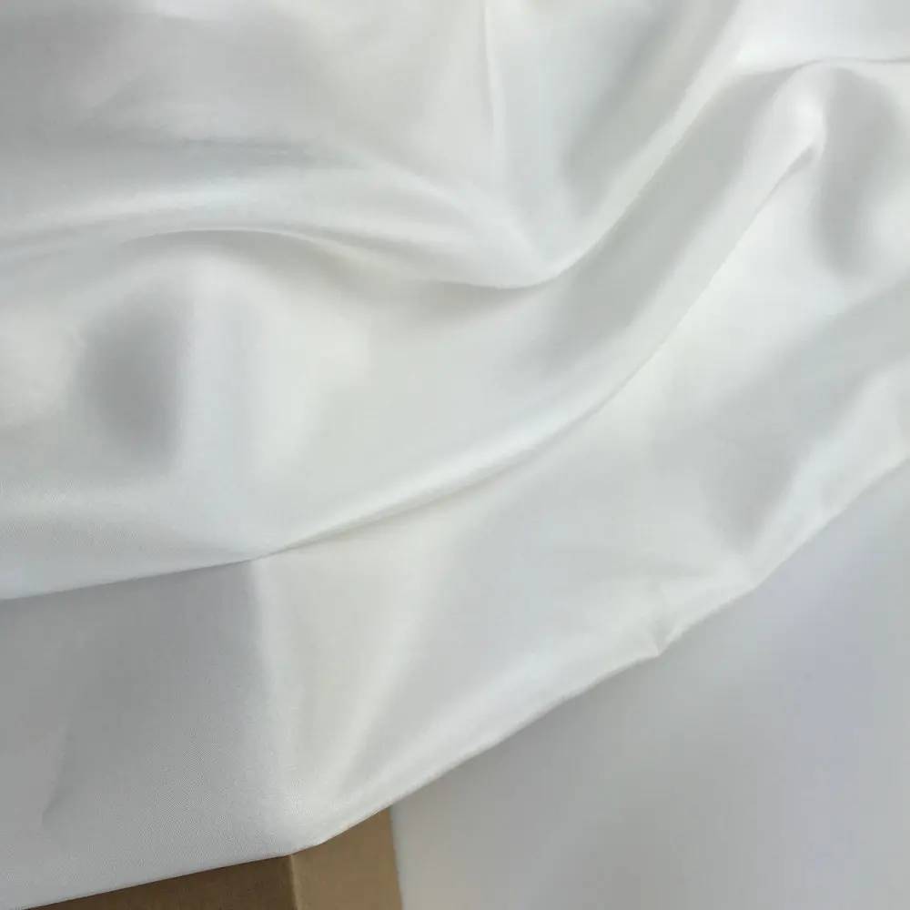 Nature White 100% Silk Habutai Fabric For Lining Pongee Habotai Use Scarf 5-19momme