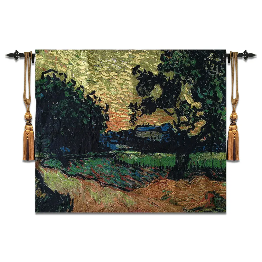 100*120cm world famous painting Wall Hangin Tapestry Belgium Moroccan Decor Tapestries Gobelin Art Carpet Cloth Decorative Rugs