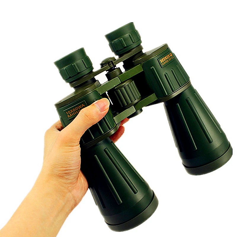 

Seeker Professional Binoculars 15X60 Germany Military Powerful Binocular Army Green Telescope High-definition for Hunting Best