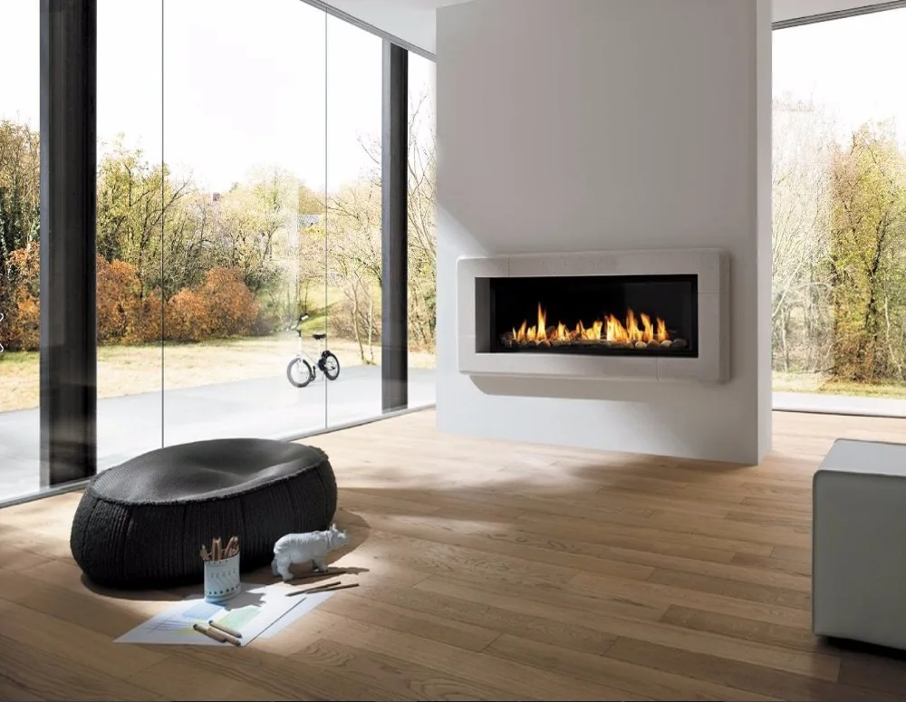 on sale 48 inch black or silver stainless steel ethanol fireplace stove