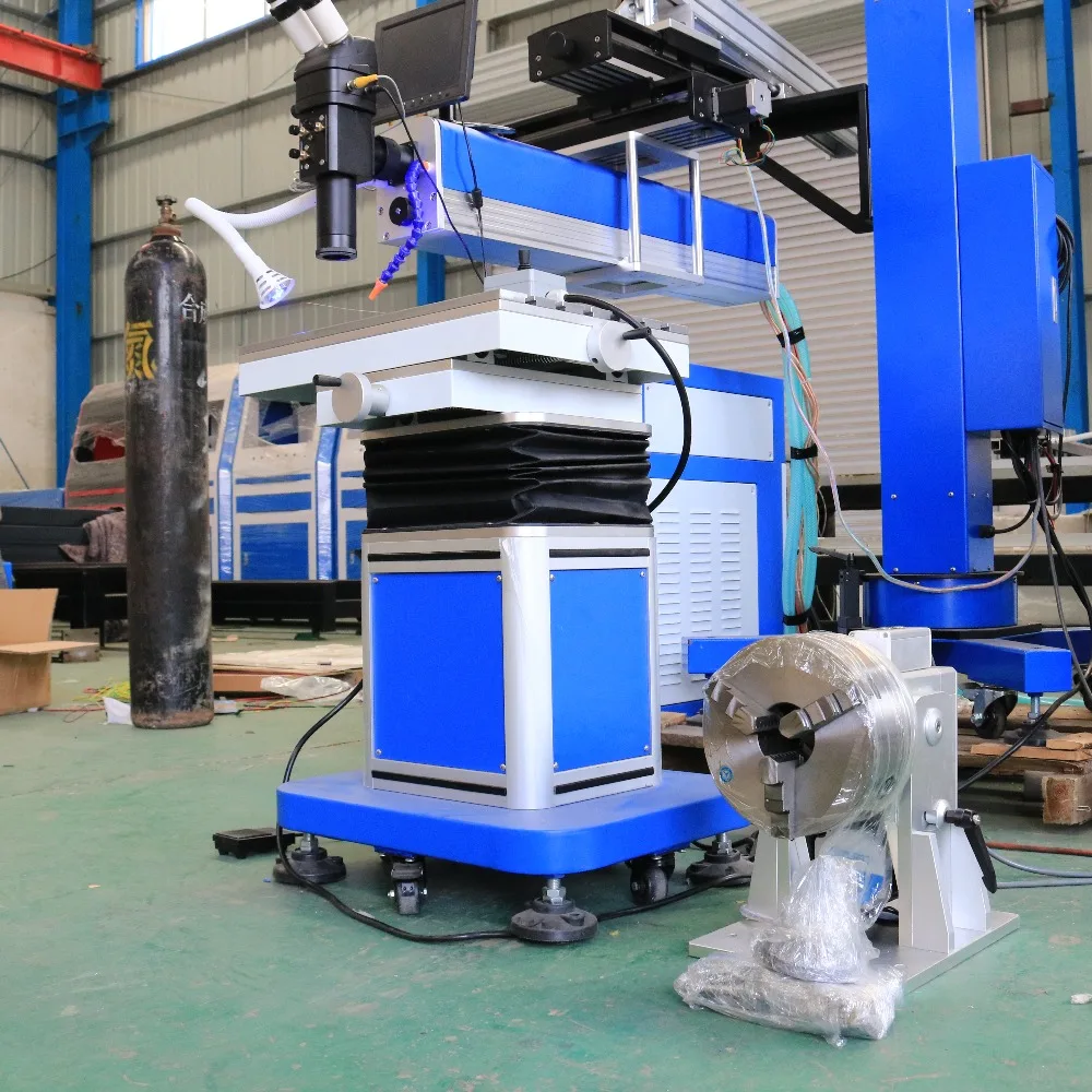 400w Boom type laser welding machine for welding stainless steel, carbon steel, aluminum, alloy