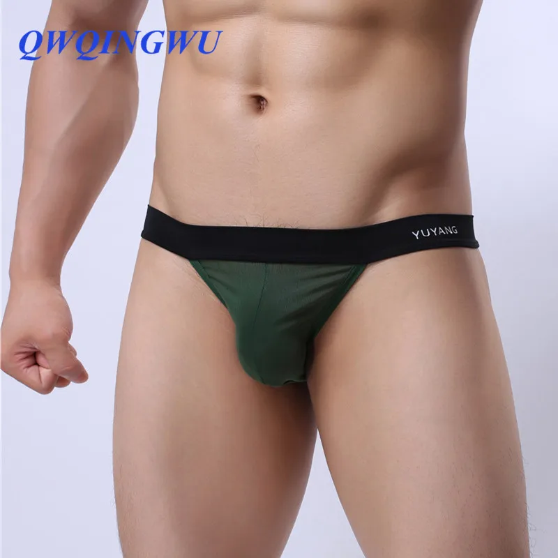 Cuecas masculinas sexy cueca masculina tanga cueca macia respirável homens transparentes cueca calzoncillos hombre alta forquilha tangas