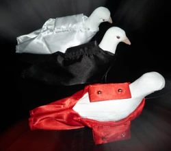 2pcs Single Hand Dove Appearing Pocket Magic Tricks Magician Dove Bag Stage Street Illusion Accessories Gimmick Props