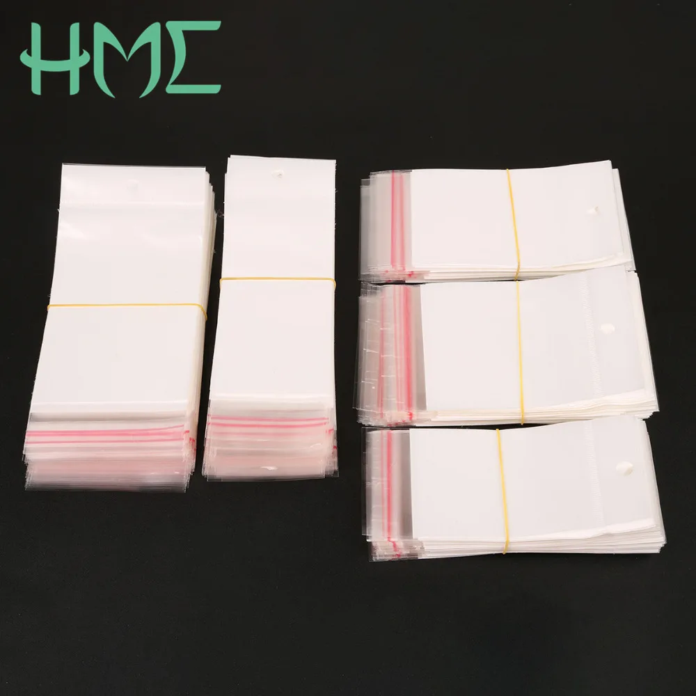 

Different Size 100pcs/bag White Self-Adhesive Plastic Storage Bag Jewelry Packaging Gift Bags Display & Jewelry Pouches Wrapper