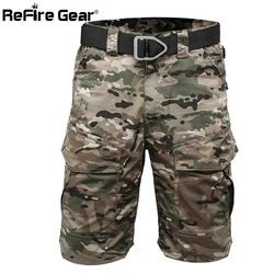Shorts tácticos impermeables hombre – Camuflaje militar con bolsillo
