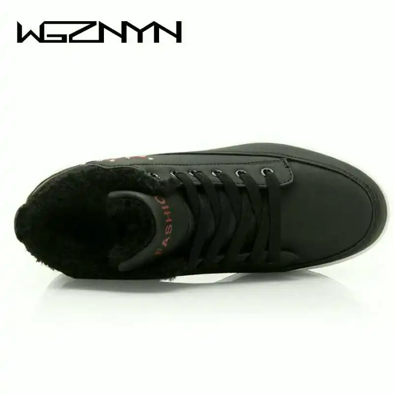 WGZNYN 2022 Swing Fitness Shoes Woman Cotton-padded Winter Outdoor Snow Boots Wedge Sneakers Height Increase Slimming Shoes W509