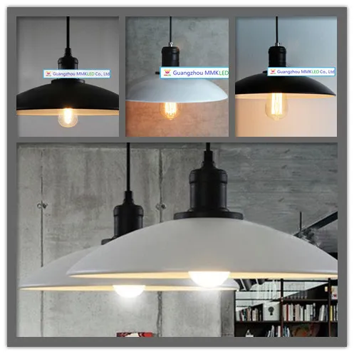 

European and American vintage chandelier industrial designer LOFT lid E27 chandelier lamp, diameter 32cm, AC110-240V