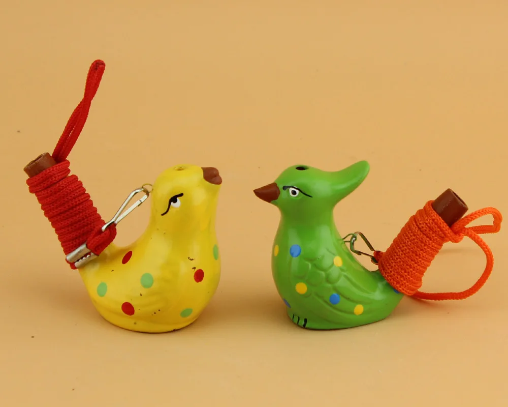 Hot sell 200 pcs Ceramic water bird whistle home decoration children gifts  for kid's birthday with good quality